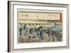 No.1: Nihonbashi, 1847-1852-Utagawa Hiroshige-Framed Giclee Print