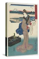 No.1: Nihonbashi, 1847-1852-Utagawa Hiroshige-Stretched Canvas