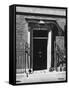 No 10 Downing Street Doorway-null-Framed Stretched Canvas