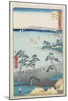 No.10 Fishermans House on a Beach, Odawara, July 1855-Utagawa Hiroshige-Mounted Giclee Print