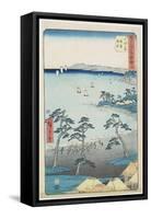 No.10 Fishermans House on a Beach, Odawara, July 1855-Utagawa Hiroshige-Framed Stretched Canvas
