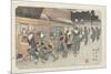 No.10 Fukaya Station, 1830-1844-Keisai Eisen-Mounted Giclee Print