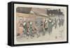 No.10 Fukaya Station, 1830-1844-Keisai Eisen-Framed Stretched Canvas