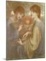 No. 1011 Study for 'The Bower Meadow', C.1872-Dante Gabriel Rossetti-Mounted Giclee Print