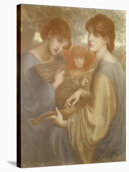 No. 1011 Study for 'The Bower Meadow', C.1872-Dante Gabriel Rossetti-Stretched Canvas