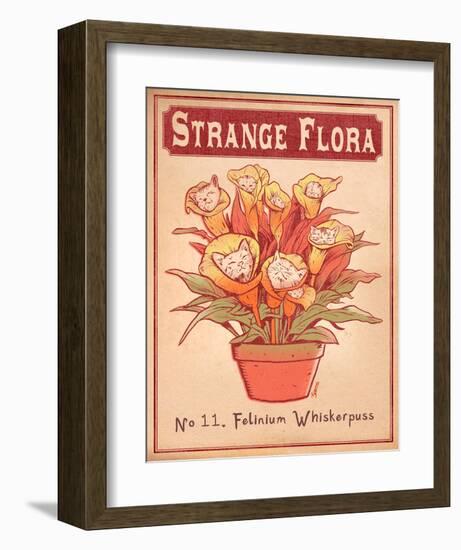 No.11 Felinium Whiskerpuss-Phil Garner-Framed Art Print