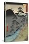 No.11 River in Hakone Mountain at Night, July 1855-Utagawa Hiroshige-Stretched Canvas