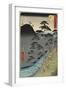 No.11 River in Hakone Mountain at Night, July 1855-Utagawa Hiroshige-Framed Giclee Print