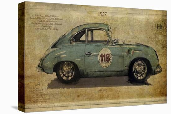 No. 118 Porsche 356-Sidney Paul & Co.-Stretched Canvas