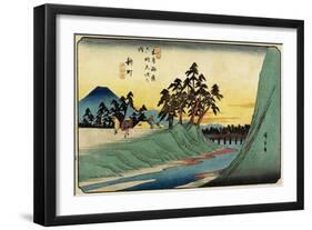 No.12 Shinmachi, 1830-1844-Utagawa Hiroshige-Framed Giclee Print