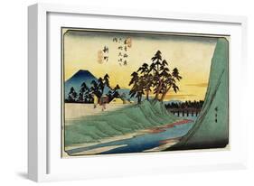 No.12 Shinmachi, 1830-1844-Utagawa Hiroshige-Framed Giclee Print