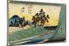 No.12 Shinmachi, 1830-1844-Utagawa Hiroshige-Mounted Giclee Print