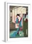 No. 13, Akashi, from the Series the Fifty-Four Chapters-Kunichika toyohara-Framed Premium Giclee Print