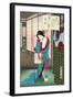 No. 13, Akashi, from the Series the Fifty-Four Chapters-Kunichika toyohara-Framed Giclee Print