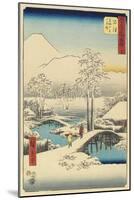 No.13: Ashigara and Fuji after Snow Seen from Numazu, July 1855-Utagawa Hiroshige-Mounted Giclee Print