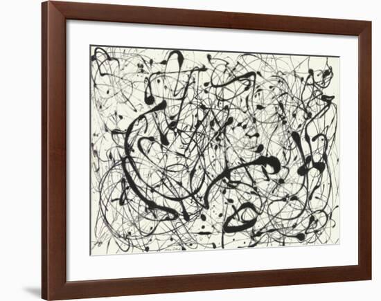 No. 14 (Gray)-Jackson Pollock-Framed Art Print