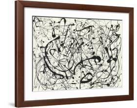 No. 14 (Gray)-Jackson Pollock-Framed Art Print