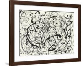 No. 14 (Gray)-Jackson Pollock-Framed Art Print