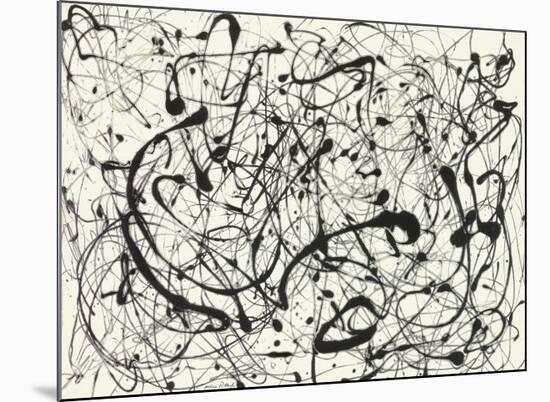 No. 14 (Gray)-Jackson Pollock-Mounted Art Print