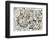 No. 14 (Gray)-Jackson Pollock-Framed Art Print