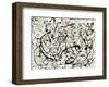 No. 14 (Gray)-Jackson Pollock-Framed Art Print