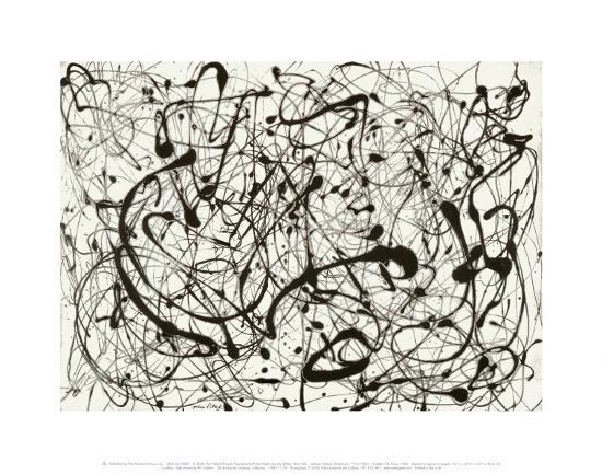 No. 14 (Gray)-Jackson Pollock-Framed Print Mount