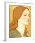 No.1575 Head of a Girl in a Green Dress (Elizabeth Siddal), 1850-65-Dante Gabriel Rossetti-Framed Giclee Print