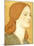 No.1575 Head of a Girl in a Green Dress (Elizabeth Siddal), 1850-65-Dante Gabriel Rossetti-Mounted Giclee Print