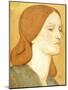 No.1575 Head of a Girl in a Green Dress (Elizabeth Siddal), 1850-65-Dante Gabriel Rossetti-Mounted Giclee Print