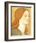 No.1575 Head of a Girl in a Green Dress (Elizabeth Siddal), 1850-65-Dante Gabriel Rossetti-Framed Giclee Print