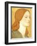 No.1575 Head of a Girl in a Green Dress (Elizabeth Siddal), 1850-65-Dante Gabriel Rossetti-Framed Giclee Print