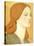 No.1575 Head of a Girl in a Green Dress (Elizabeth Siddal), 1850-65-Dante Gabriel Rossetti-Stretched Canvas