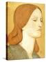 No.1575 Head of a Girl in a Green Dress (Elizabeth Siddal), 1850-65-Dante Gabriel Rossetti-Stretched Canvas