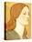 No.1575 Head of a Girl in a Green Dress (Elizabeth Siddal), 1850-65-Dante Gabriel Rossetti-Stretched Canvas