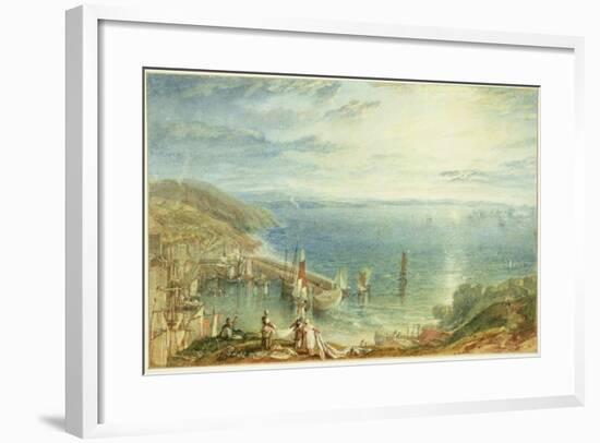 No.1790 Torbay from Brixham, C.1816-17-J. M. W. Turner-Framed Giclee Print