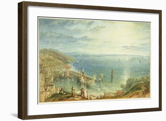 No.1790 Torbay from Brixham, C.1816-17-J. M. W. Turner-Framed Giclee Print