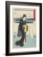 No.19: Ejiri, 1847-1852-Utagawa Hiroshige-Framed Giclee Print