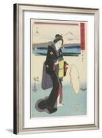 No.19: Ejiri, 1847-1852-Utagawa Hiroshige-Framed Giclee Print