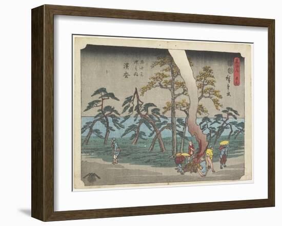 No.19 Hamamatsu, 1847-1852-Utagawa Hiroshige-Framed Giclee Print