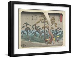 No.19 Hamamatsu, 1847-1852-Utagawa Hiroshige-Framed Giclee Print