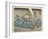 No.19 Hamamatsu, 1847-1852-Utagawa Hiroshige-Framed Giclee Print