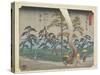 No.19 Hamamatsu, 1847-1852-Utagawa Hiroshige-Stretched Canvas