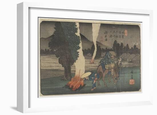 No.19 Karuizawa, 1830-1844-Utagawa Hiroshige-Framed Giclee Print