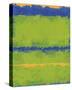 No. 1967 Olive Green Blue-Carmine Thorner-Stretched Canvas
