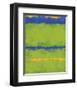 No. 1967 Olive Green Blue-Carmine Thorner-Framed Art Print