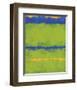 No. 1967 Olive Green Blue-Carmine Thorner-Framed Art Print