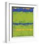 No. 1967 Olive Green Blue-Carmine Thorner-Framed Art Print