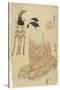 No. 2 Courtesan as Otomo No Kuronushi, C. 1793-1794-Chobunsai Eishi-Stretched Canvas