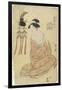 No. 2 Courtesan as Otomo No Kuronushi, C. 1793-1794-Chobunsai Eishi-Framed Giclee Print