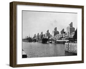 No 2 Dock and Grain Elevators, Buenos Aires, Argentina-null-Framed Giclee Print